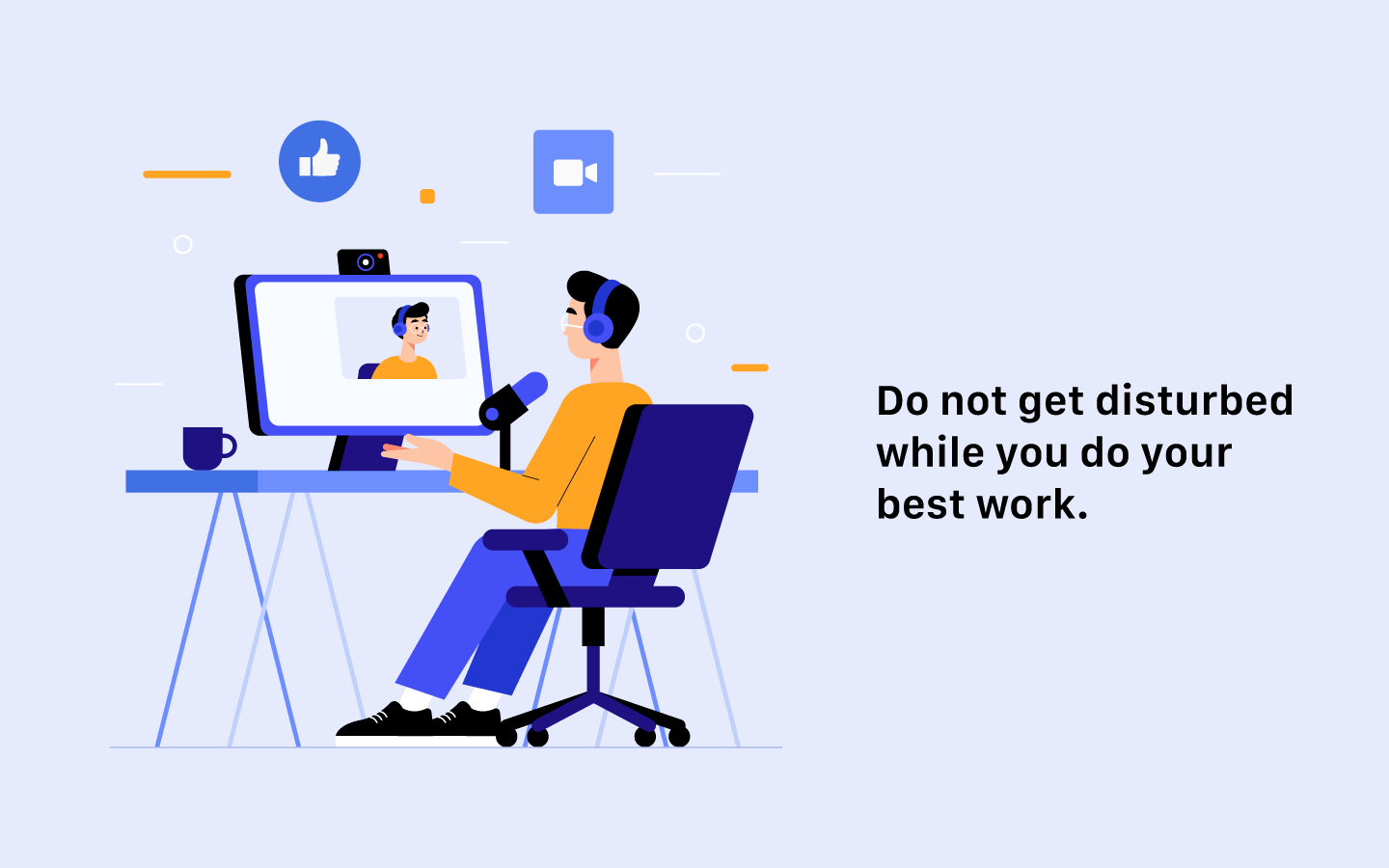 Focused work without distractions