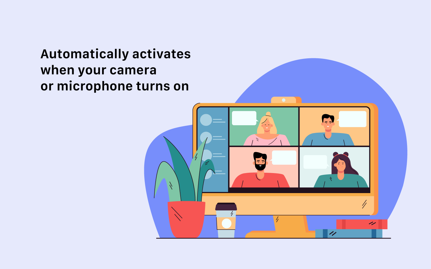 Video conference with automatic activation